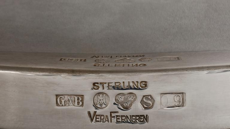 SKÅL, silver, Vera Ferngren GAB 1966. Vikt ca 330 gram.