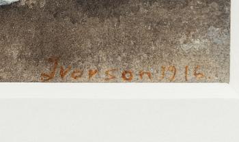 Ivan Ivarson, Roses in a glass vase.