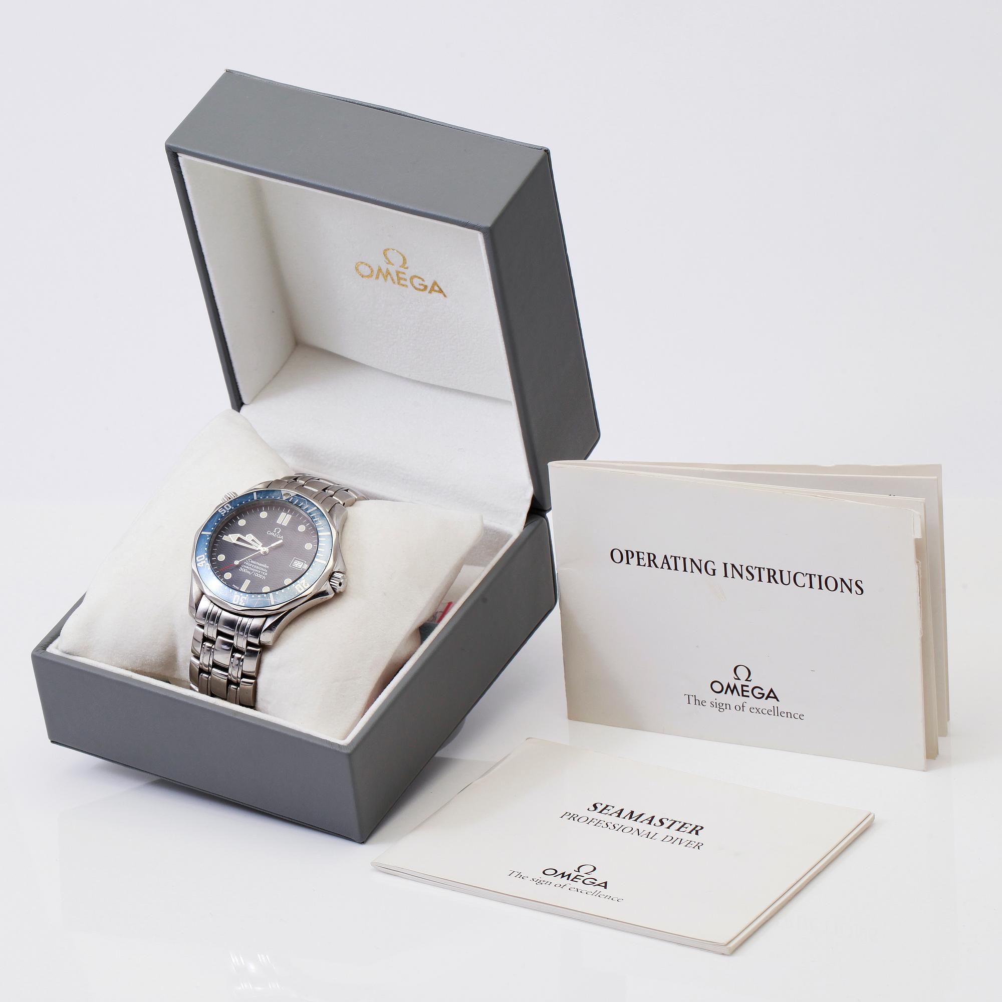 ARMBANDSUR, stål, Omega Seamaster Professional, 1990-tal.