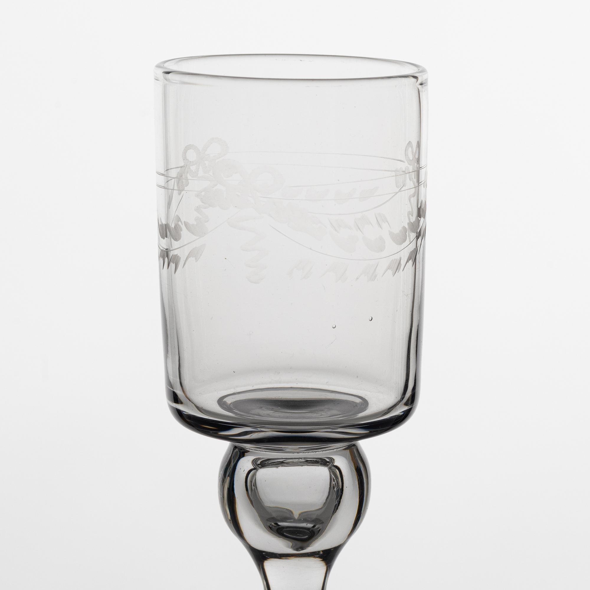 Glasservis, 30 delar, "Antik", Reijmyre, 1900-talets andra hälft.