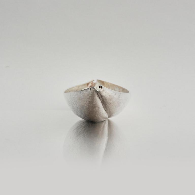 Tapio Wirkkala, a silver bowl, model TW9, marked TW, Kultakeskus, Hämeenlinna 1978.