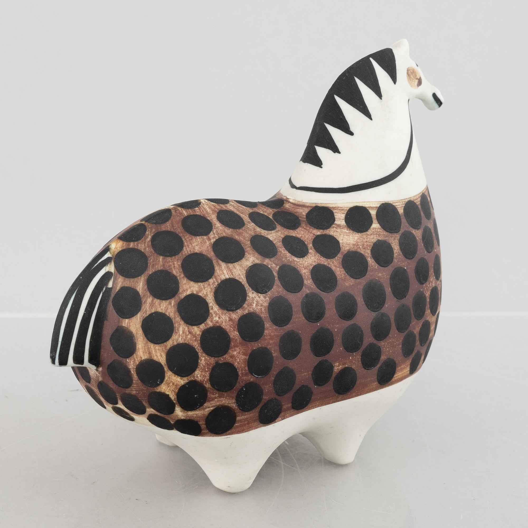 Stig Lindberg, a stoneware sculpture "Springare", Gustavsberg, in production 1952-1972.