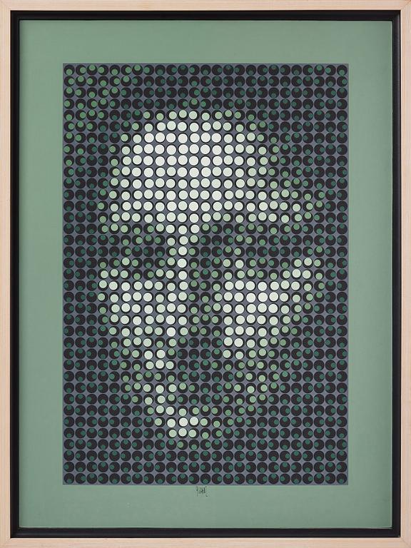 Jean-Pierre Vasarely (Yvaral), "Mona Lisa Synthétisée".