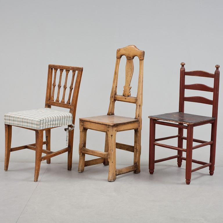 STOLAR, 3st, provinsarbeten. Gustaviansk, rokoko och barock, 1700-tal.