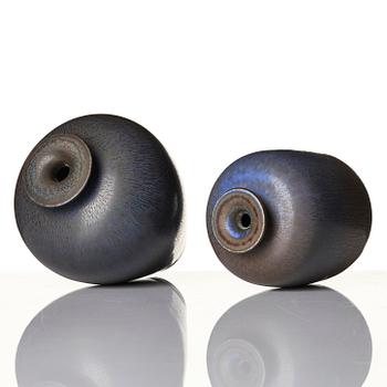 Berndt Friberg, a set of two stoneware vases and a bowl, Gustavsberg Studio 1950s-60s.