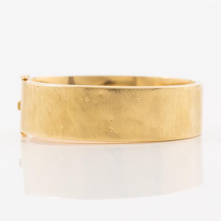 Bracelet, 18K gold, satin finish, Italy.