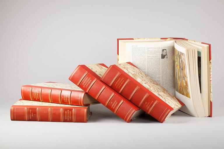 SVENSKT KONSTNÄRSLEXIKON, 5 vol. Allhems förlag Malmö. 1952-67.