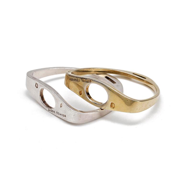 HERMÈS, a pair of serviette rings.