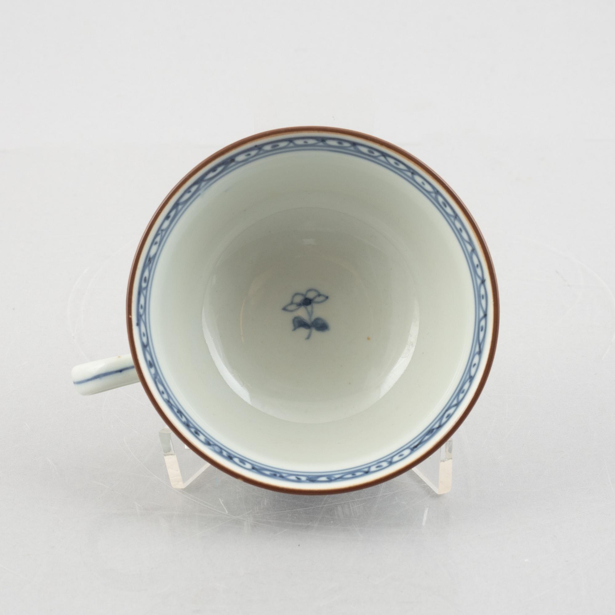 Twelve pieces of "Nejlika" porcelain, from IKEAs' 18th century series, Sweden, 1990's.