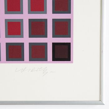 Victor Vasarely, silkscreen in colours, signed 152/275.