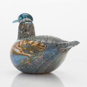 Oiva Toikka,a glass bird, signed O. Toikka, Nuutajärvi.