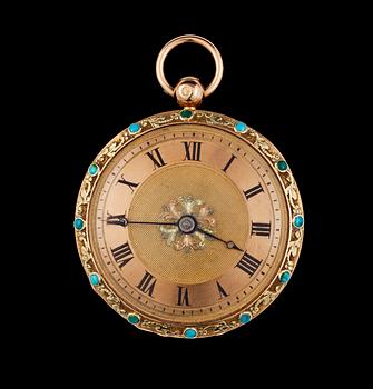 1216. A ladie's pocket watch, Lepine & Neveu, Paris, first half 19th century.