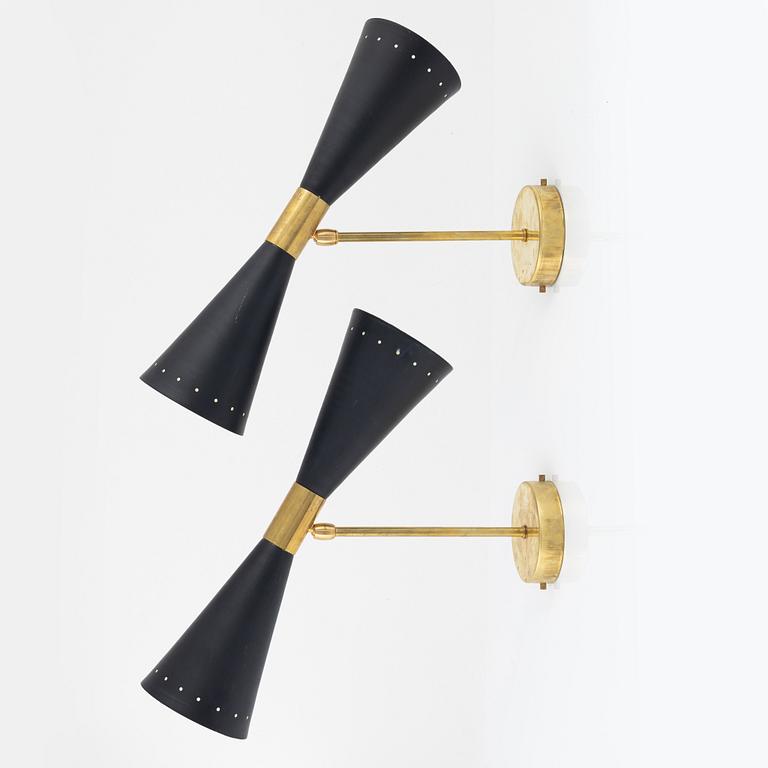 Vägglampor, ett par, "Megafono", Luci Srl, Parma, Italien.