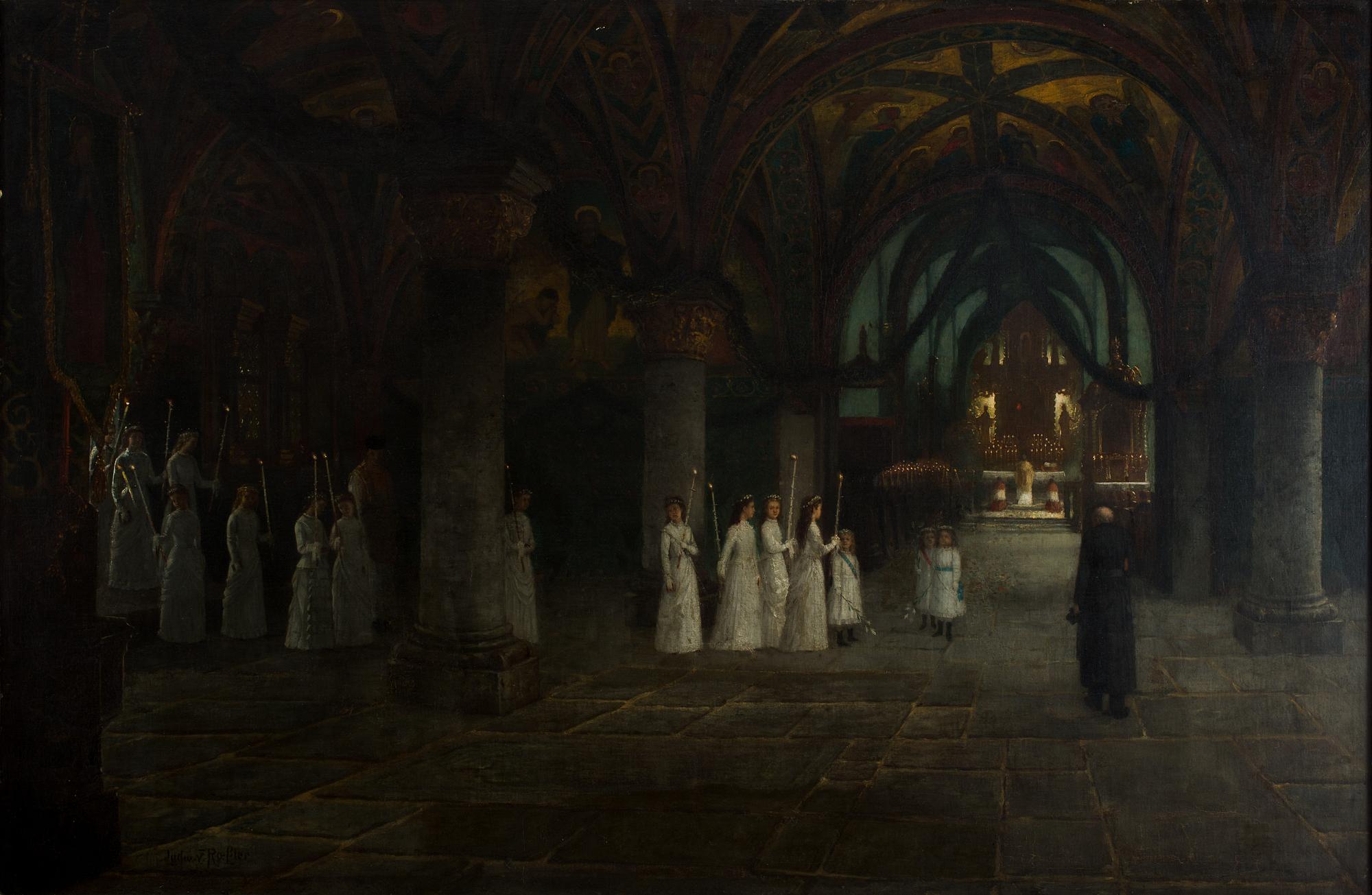 LUDWIG VON RÖSSLER, olja på duk, signerad.