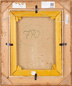 INGE SCHIÖLER. Olja på duk. Signerad Inge Schiöler och daterad 1966.