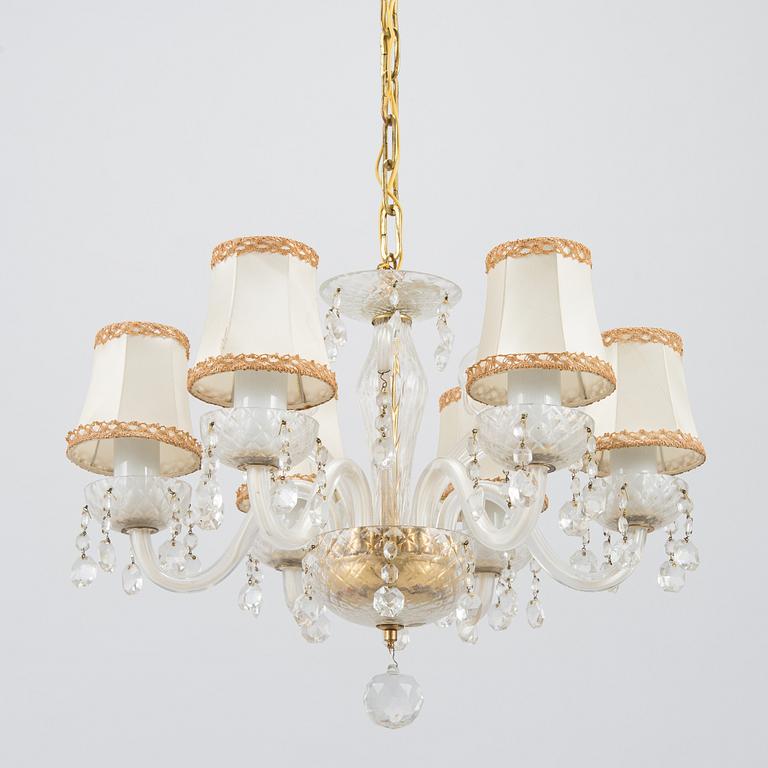 Chandelier, later half of the 20th century.