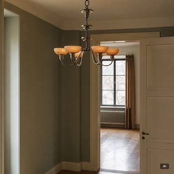 A Swedish ceiling lamp, 1930's.