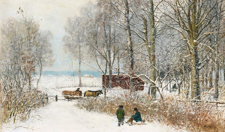 Olof Hermelin, Winter landscape.