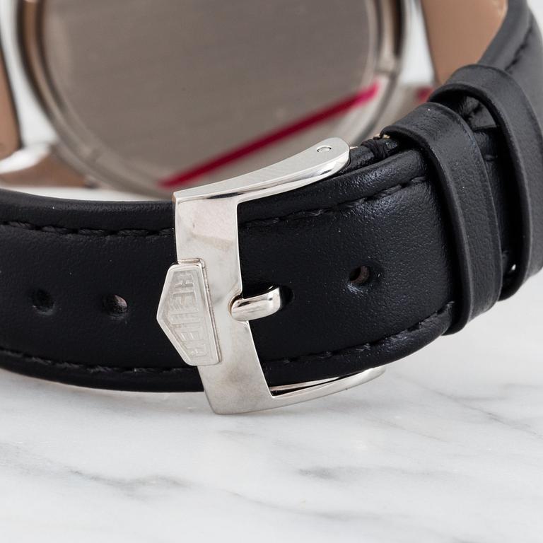 HEUER, Carrera (T SWISS), "Second Execution", chronograph, wristwatch, 36 mm,