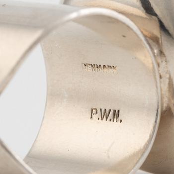 Ring, Peter Wilhjelm Nielsen (PWN), silver and amethyst ring.