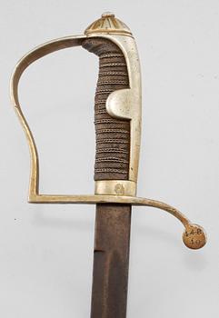 BLANKVAPEN, märkt Solingen, Danmark, omkring sekelskiftet 1800/1900.