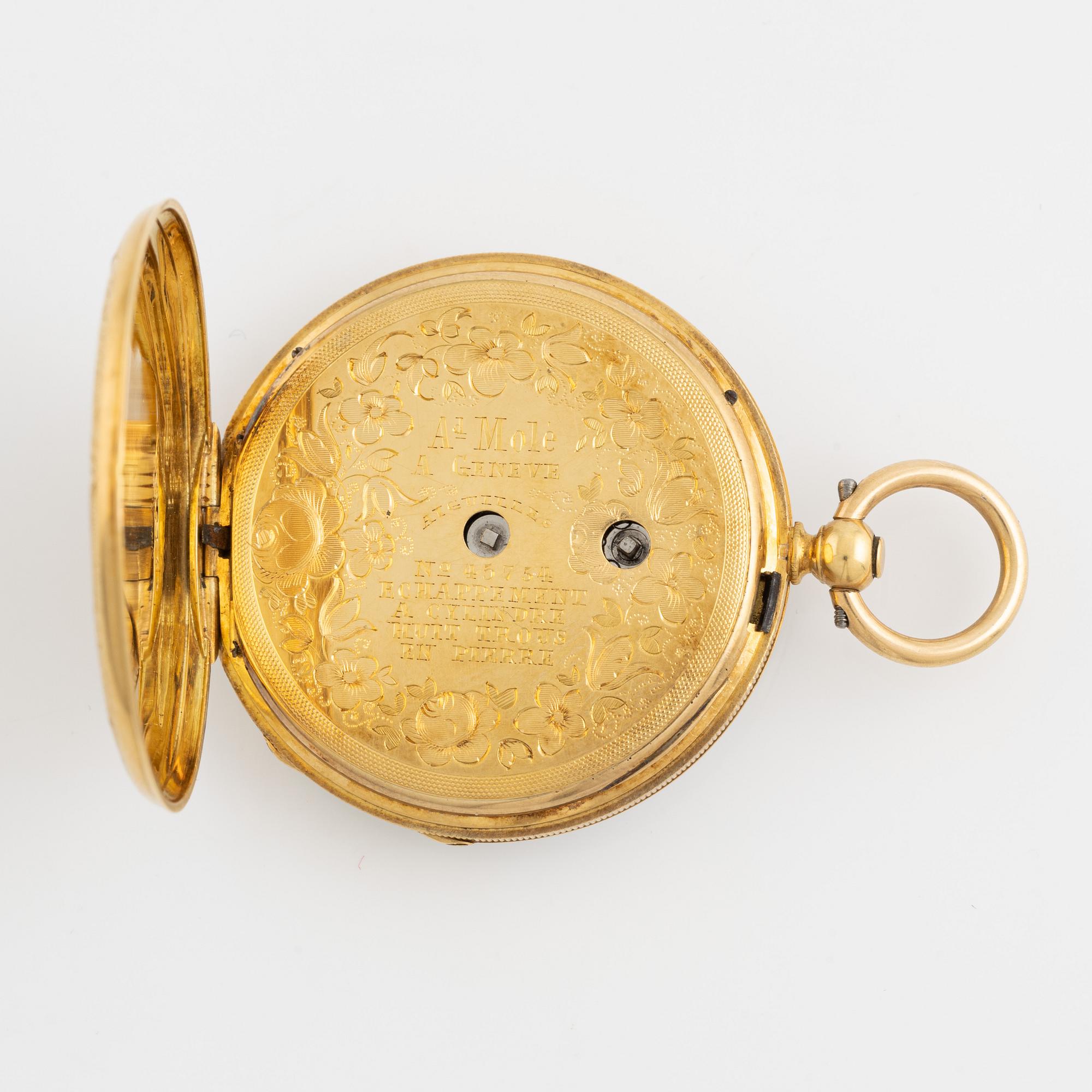 Pocket watch, A Molé, 35 mm.