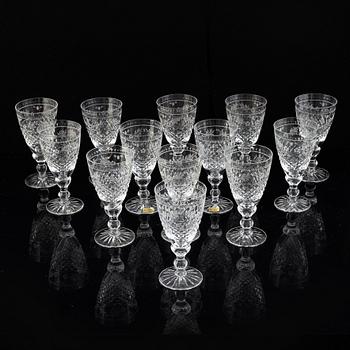 Fritz Kallenberg, glasservis, 26 delar, "Elvira Madigan" Kosta och Kosta Boda.