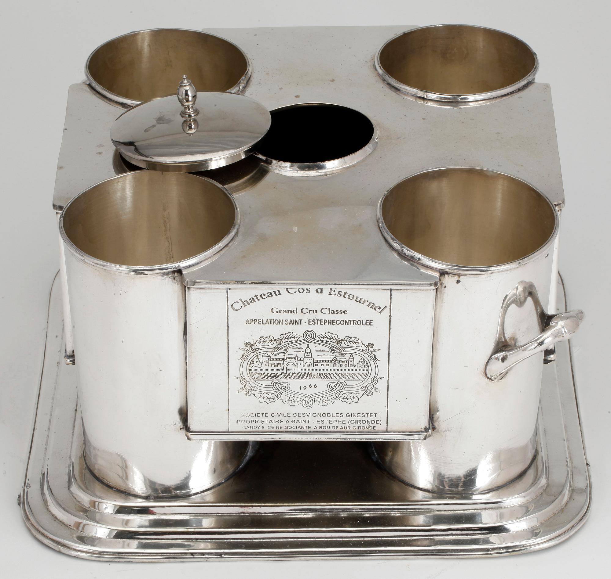 VINKYLARE, vitmetall, Frankrike, 1900-talets andra hälft.