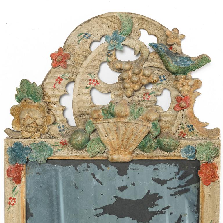 Mirror, folk art. Jämtland/Norway, circa 1800.