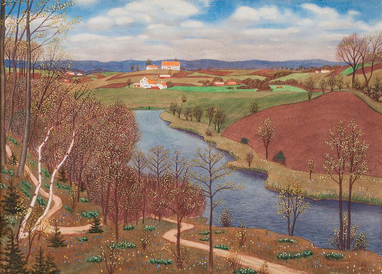 Oskar Bergman, "Rönne å" (Rönne stream).