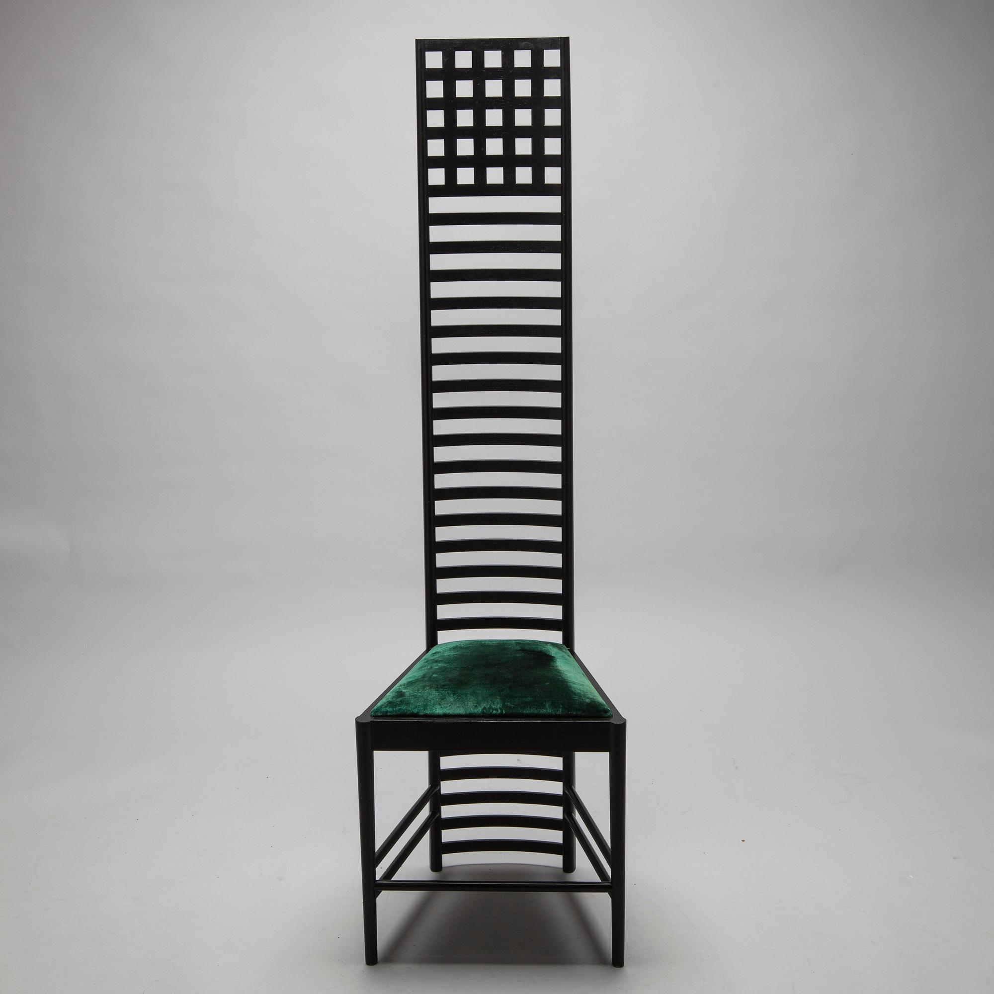 STOL, "Hill House 1", Charles Rennie Mackintosh, Cassina, Italien. Formgiven 1902.