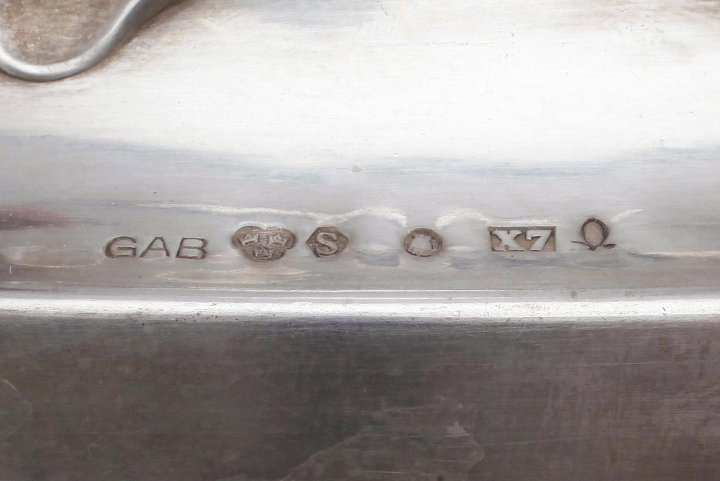 VAS, silver, GAB, Stockholm 1924. Vikt ca 557 gram.