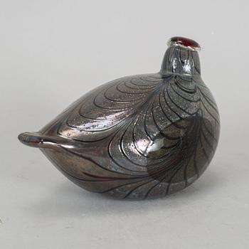 OIVA TOIKKA, a glass sculpture of a bird, Nuutajärvi Notsjö, Finland.