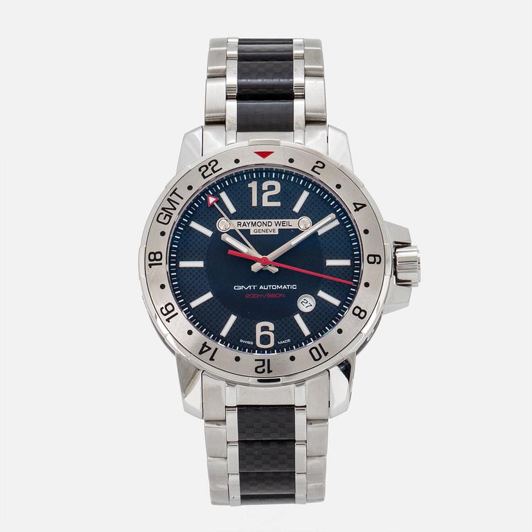 RAYMOND WEIL, Nabucco GMT (200m / 660ft), wristwatch, 44 mm.