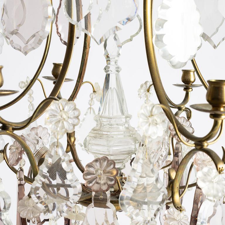 Chandelier, Rococo style, first half of the 20th century.