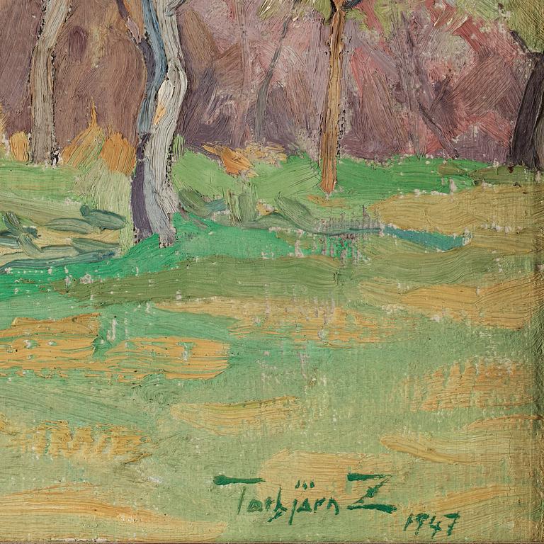 TORBJÖRN ZETTERHOLM, olja på duk, signerad och daterad 1947.