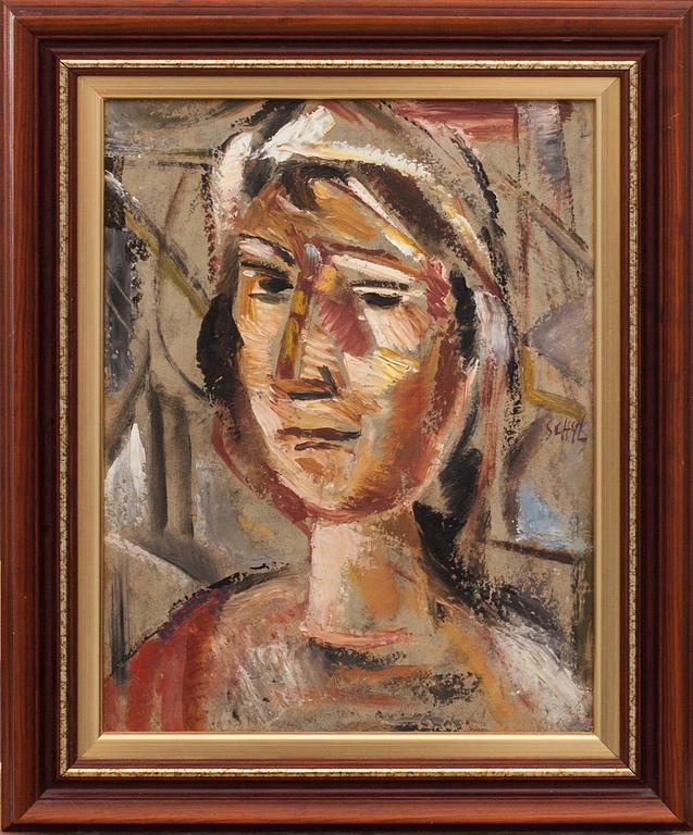 JULES SCHYL, olja på pannå, signerad och a tergo daterad 1961.