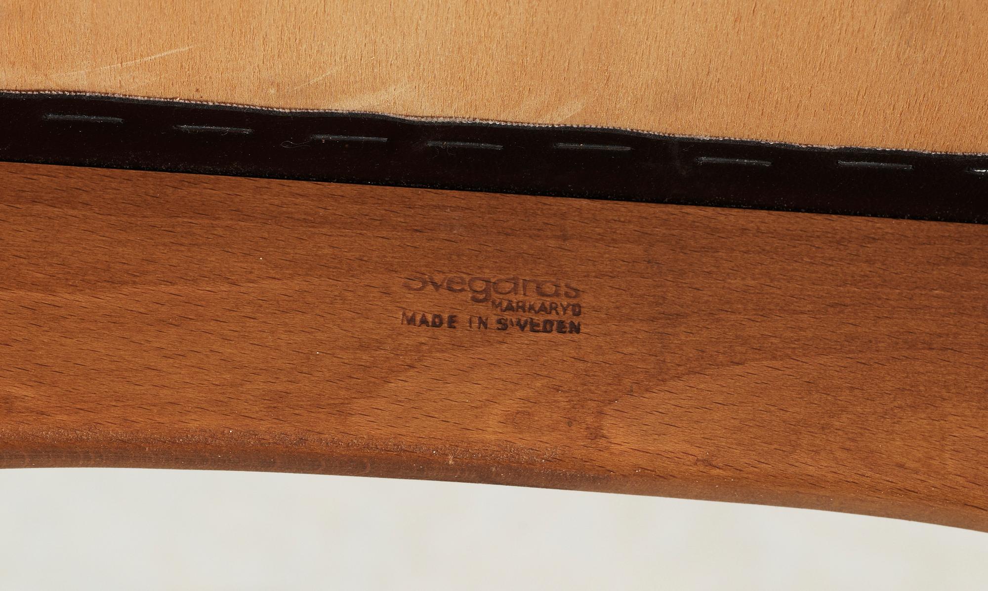 FÅTÖLJER, 2 st, Svegårds, Markaryd, 1950/60-tal.