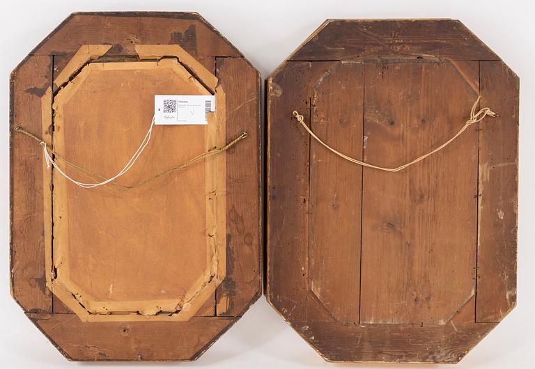 SPEGLAR, ett par, senempire, 1800-talets mitt.