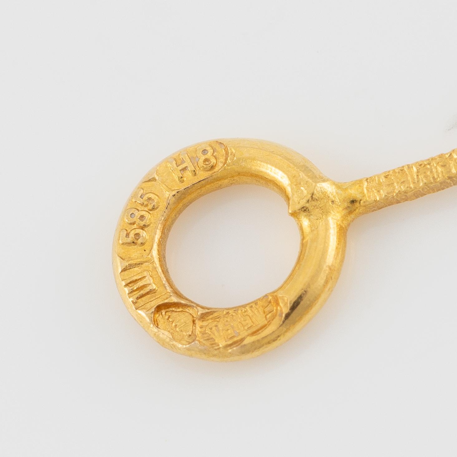 Necklace, Lapponia. 14K gold.