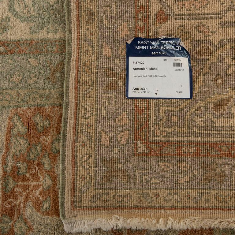 An old Mahal carpet ca 290 x 247 cm.
