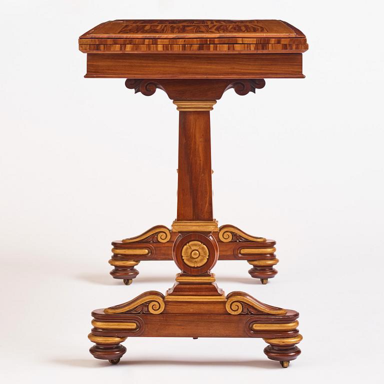 Spelbord, av Thomas & George Seddon (firma verksam i London 1753/1815-70), William IV.
