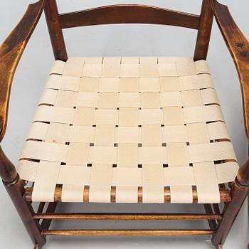 Two Shaker style rocking chairs, early 20th century.