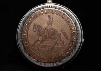 PALKINTOKELLO, Pavel Bure Keisarillinen hovihankkija no 18098. 875 hopeaa, emalia, kultaa.