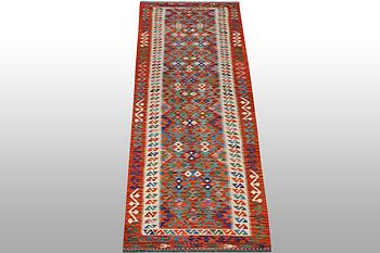 A runner carpet, Kilim, ca 389 x 83 cm.