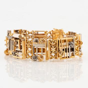 Claës E. Giertta, a bracelet, 18K gold, Stockholm 1965.
