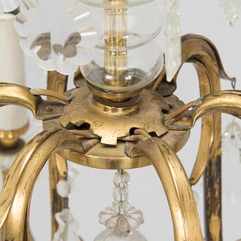 Paavo Tynell, kattokruunu/kristallikruunu, malli 1465/6, Taito 1900-luvun puoliväli.