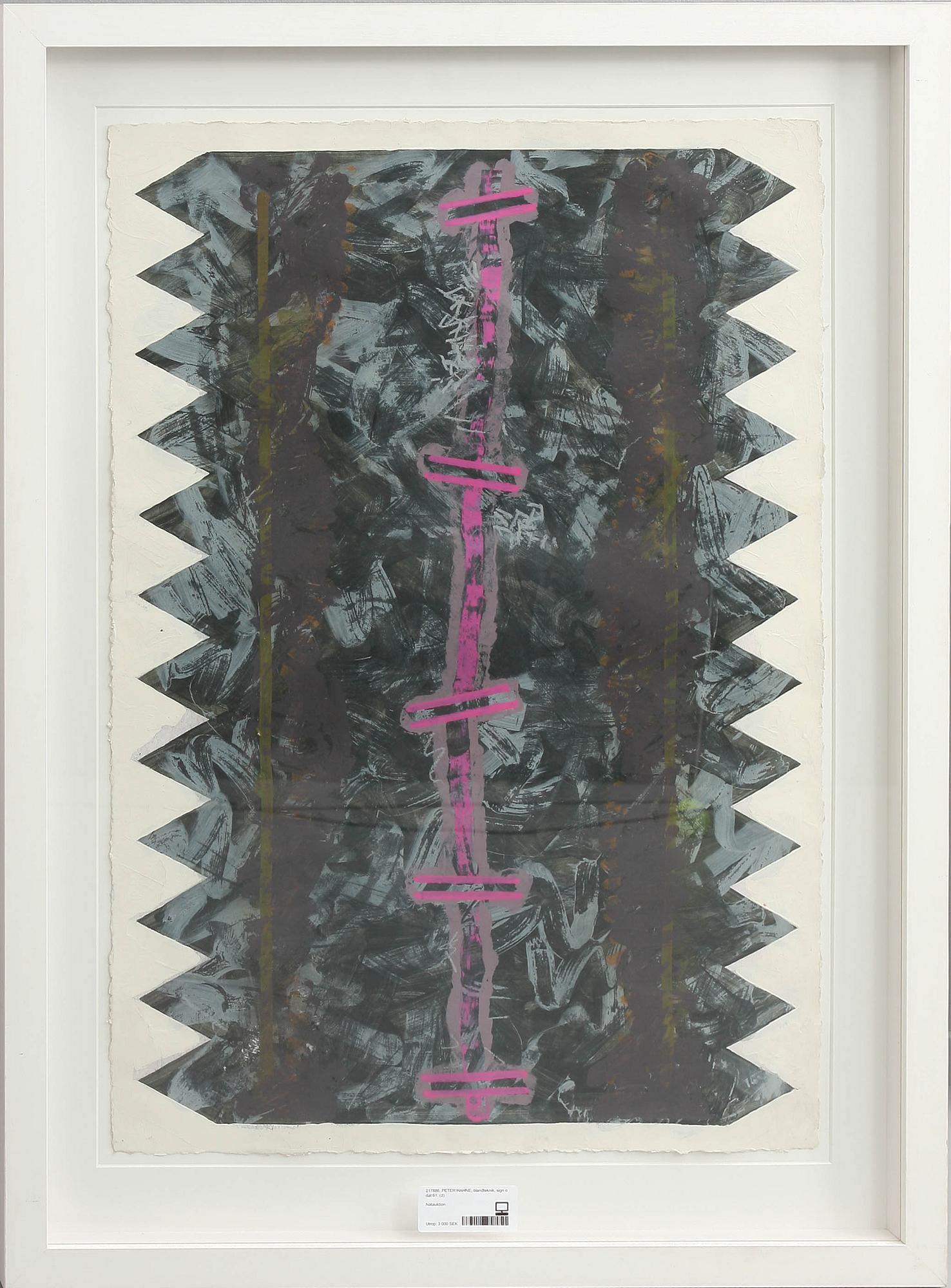 PETER HAHNE, blandteknik, sign o dat 81.