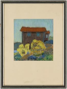 Roland Svensson · ROLAND SVENSSON, pastell. sign R S -32.