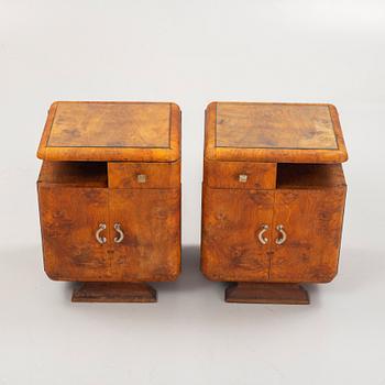 A pair of smoking tables, 1930's.